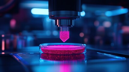 Nanotechnology: Precision and Innovation in a Futuristic Lab