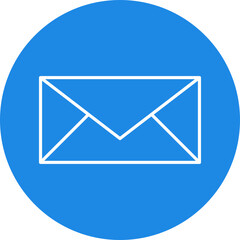 Email icon single vector illustration