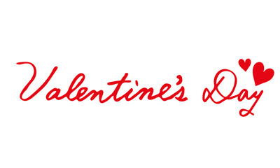 バレンタインデー 文字 筆記体 英語　Happy Valentine