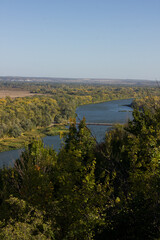 The Don River from the top of the hill. Boguchar village