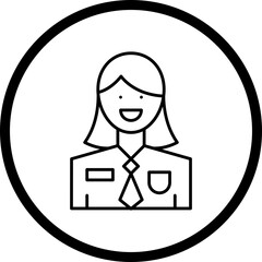 Employee icon single vector illustration