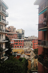 The panorama of Genoa, Italy