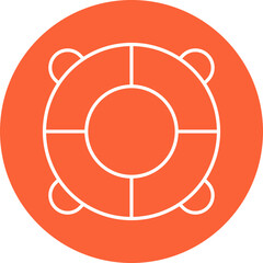 Lifebuoy icon single vector illustration