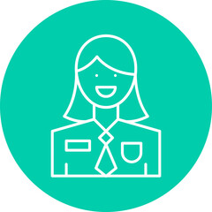 Employee icon single vector illustration