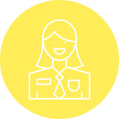 Employee icon single vector illustration