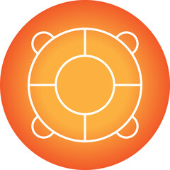 Lifebuoy icon single vector illustration