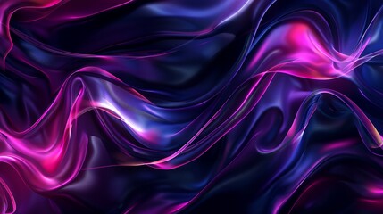 Obraz premium Abstract Purple and Pink Liquid Swirls Wallpaper