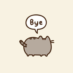 Cat meme Bye