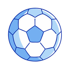 Fototapeta premium soccer ball vector icon, soccer ball vector illustration - simple illustration of soccer ball, perfect for logos,and soccer ball -themed designs.