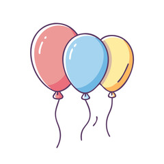 balloons vector icon, balloons vector illustration - simple illustration of balloons, perfect for logos,and balloons -themed designs.