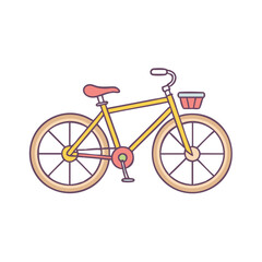 bicycle vector icon, bicycle vector illustration - simple illustration of bicycle, perfect for logos,and bicycle -themed designs.