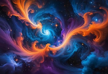 visualization of fractal nebula