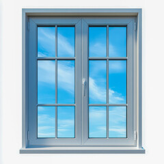 Modern minimalistic design of a sleek white window enhancing natural light in a contemporary home