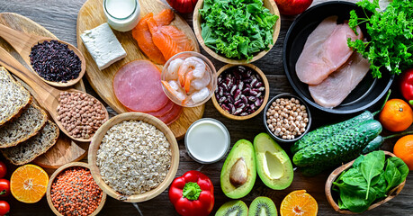 Foods representing TLC diet.