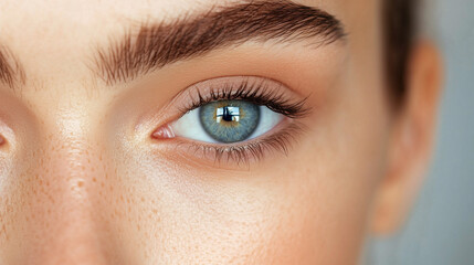 Obraz premium Close up on natural beauty female sight 