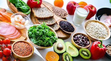 Foods representing TLC diet.