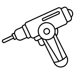  oscillating multi tool  line art vector illustration