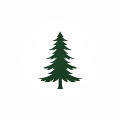 Obraz premium Pine Tree Green Greenery Nature Icon Logo Symbol