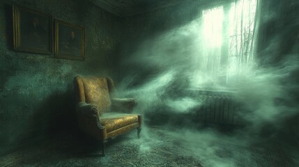 Submerged Room: An Underwater Exploration of a Sunken Vessel's Interior