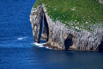 Visiting Gaztelugatxe - an islet on the coast of the Bay of Biscay. Basque country, Spain