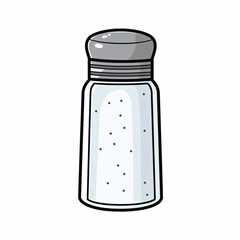 Salt and Pepper Shakers Clip Art Simple and Versatile icon flat logo  