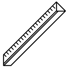 drawing of a ruler