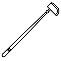  pry bar line art vector illustration