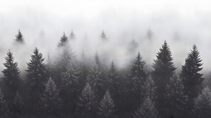 fog in the woods
