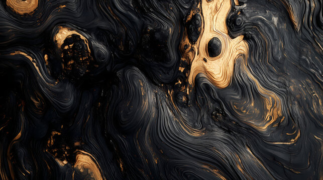 The blackwood wood grain background features a rich, deep color with distinctive patterns and textures, adding a sophisticated and natural touch to any design. Blazewood. Illustration