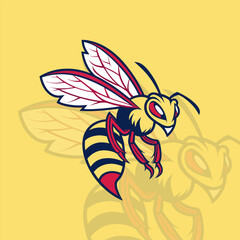Bee gaming logo featuring a creative and vibrant design, ideal for esports teams and competitive gaming branding