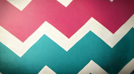 Colorful Retro Zigzag Pattern in High Quality Photorealistic Style