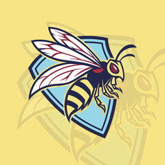 Bee gaming logo featuring a creative and vibrant design, ideal for esports teams and competitive gaming branding