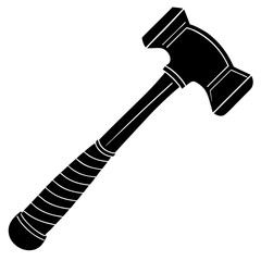  reflex hammer silhouette vector illustration