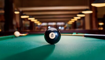 The 8-ball invites players to unleash their skills.  