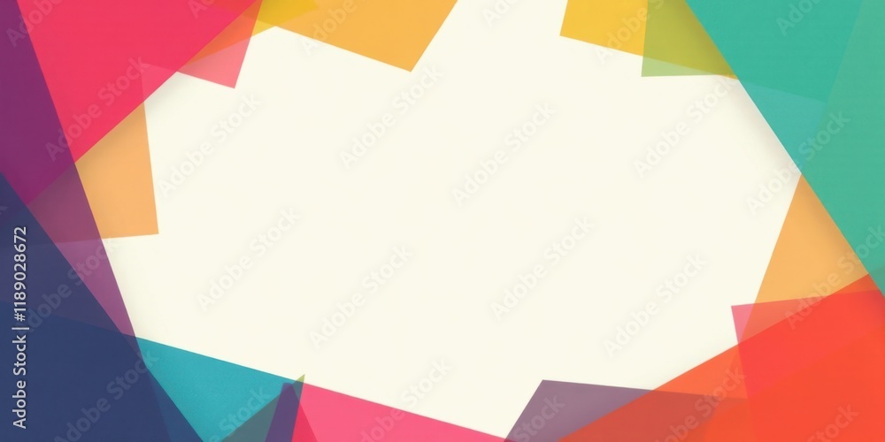 Poster vibrant colorful abstract geometric background design for presentations and posters