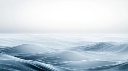 Serene Minimalist Wave Patterns in Soft White and Gray Tones