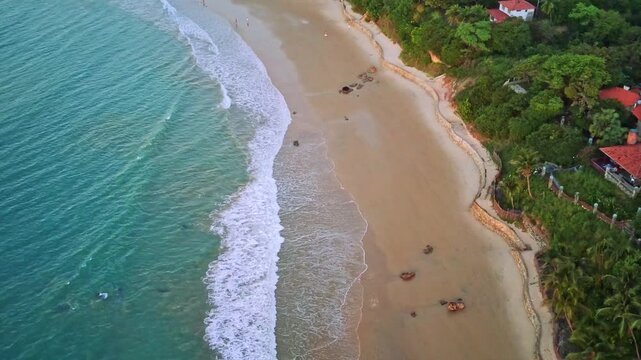 Aerial view of Paracuru beach, near Fortaleza, Ceara, Brazil.