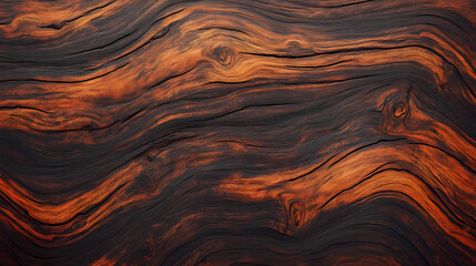 Exotic african blackwood texture wooden background - generative ai. Blazewood. Illustration