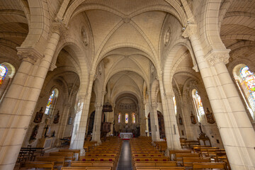 Fototapeta premium Eglise Notre-Dame de Gontaud-de-Nogaret, Gontaud-de-Nogaret, New Aquitaine, France