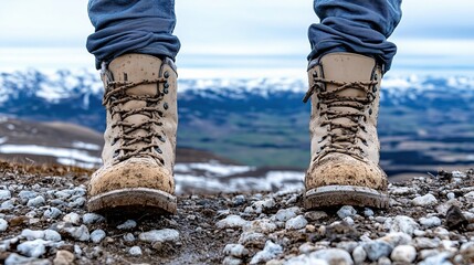 Autumn Hiker Walking Through Golden Forest Path with Vibrant Fall Leaves, autumn hiking, fall foliage