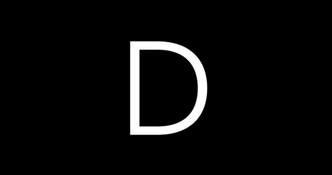 Stylish, Abstract Letter "D" with Ink Splatter Design