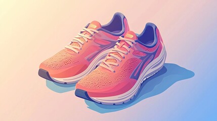 Stylish Running Shoes in Vibrant Colors for Active Lifestyle