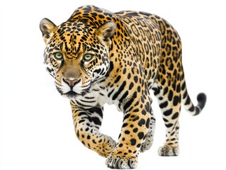Obraz premium a jaguar walking towards the camera