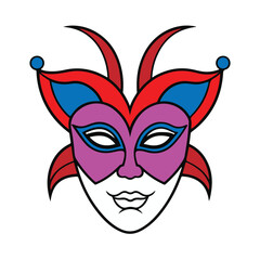 vector colourful face mask art free download 