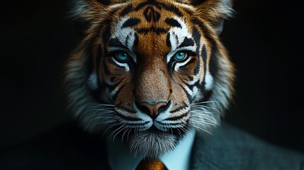 Fototapeta premium portrait of a bengal tiger