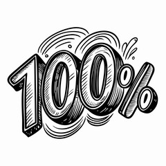 Obraz premium Hand Drawn 100% Graphic with Dynamic and Vibrant Vector Illustration