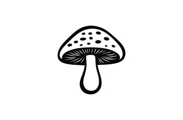 Mushroom Vector Silhouette Design