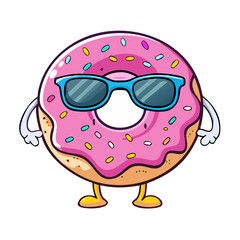 doughnut wearing sunglasses icon