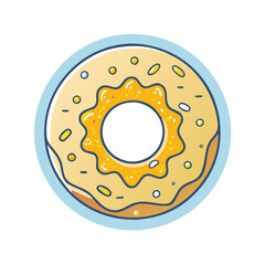 doughnut with edible gold icon
