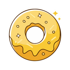 doughnut with edible gold icon
